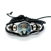 Hot Anime OSHI NO KO Leather Bracelets Hoshino Ai Akuamarin Rubii Sarina Gorou Glass Dome Snap Button Bracelet & Bangles Jewelry 5
