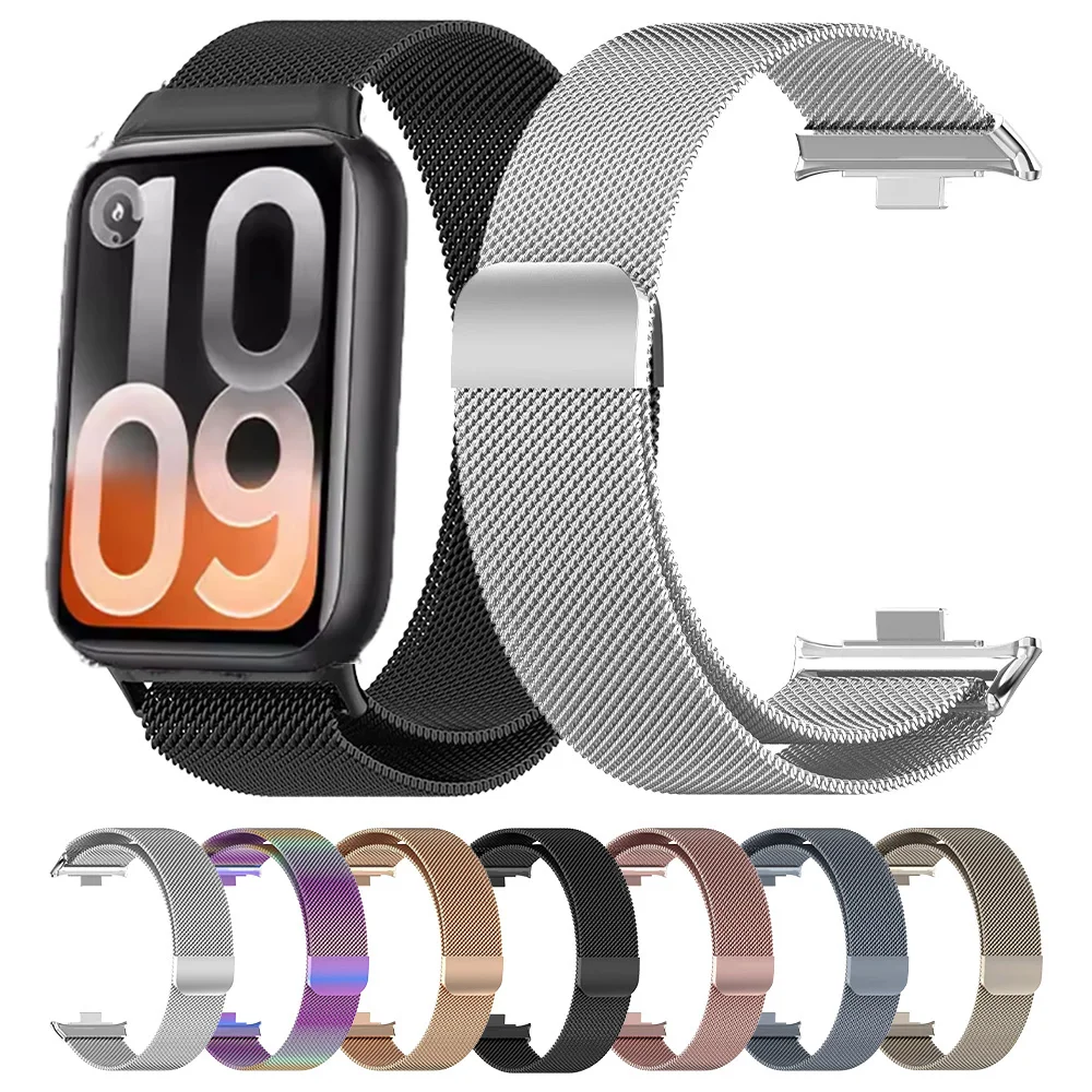 Enhanced Metal Milanese Loop Strap with Magnetic Closure - Premium Bracelet Accessory 2024