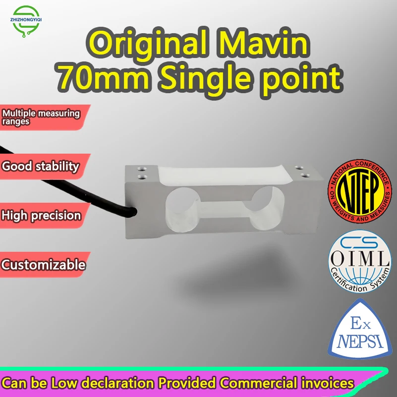 Celda de Carga de Alta Precisión MAVIN ZZPH6 0.3kg-10kg, Sensor de Peso de Punto Único de Aleación de Aluminio NA6 T70 para Báscula de Café MAVIN