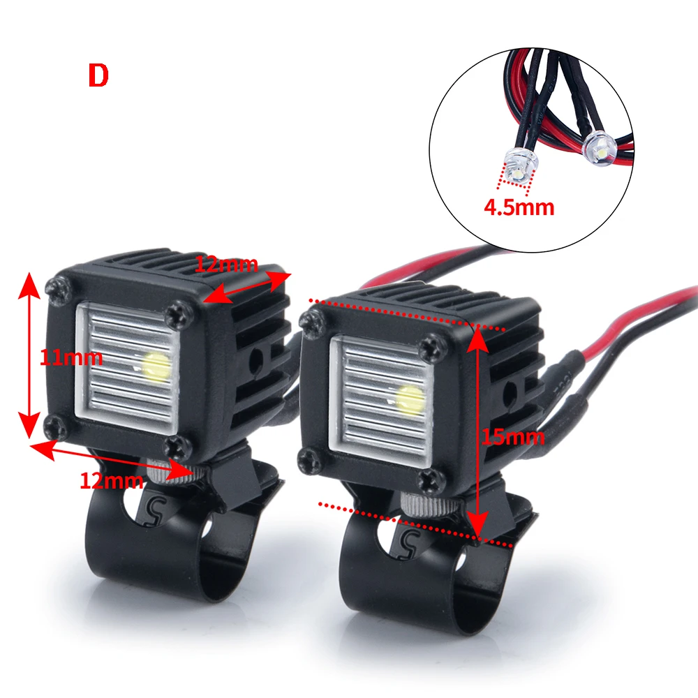 YEAHRUN LED   Ʈ Ʈ Ʈ TRX-4 TRX6  SCX10 ̽ SCX24 1/10 1/24 RC ڵ Ʈ  ǰ