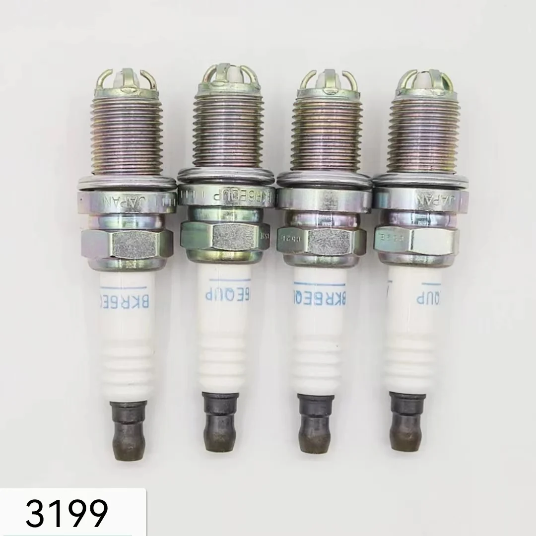 

4/6pcs Platinum Spark Plug BKR6EQUP 3199 For BMW E34 E36 E38 E39 E46 E52 E65 E66 E67 M54 M62 Z3 320 528