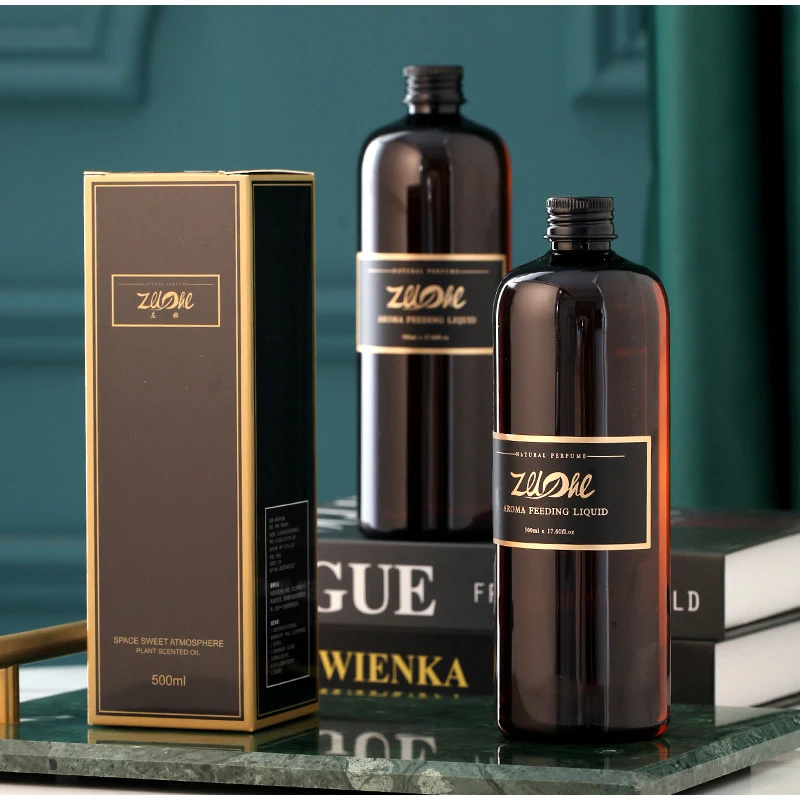 500ml Flameless Rattan Fragrance Oil Supplement Bedroom Fragrance Diffuser Lavender Essential Oil Liquid Essential reed diffuser stick wood scent diffuser aroma diffuser sticks fragrance diffuser refill stick