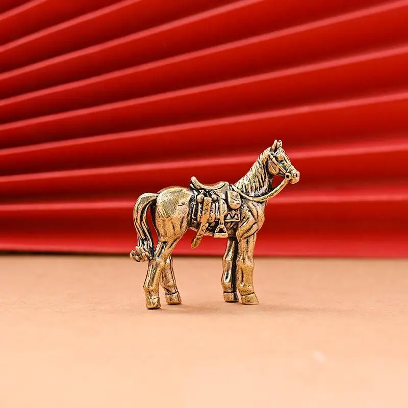 Horse Figure Home Decor Ornament Horse Brass Statue Ornament Get Rich Handicraft