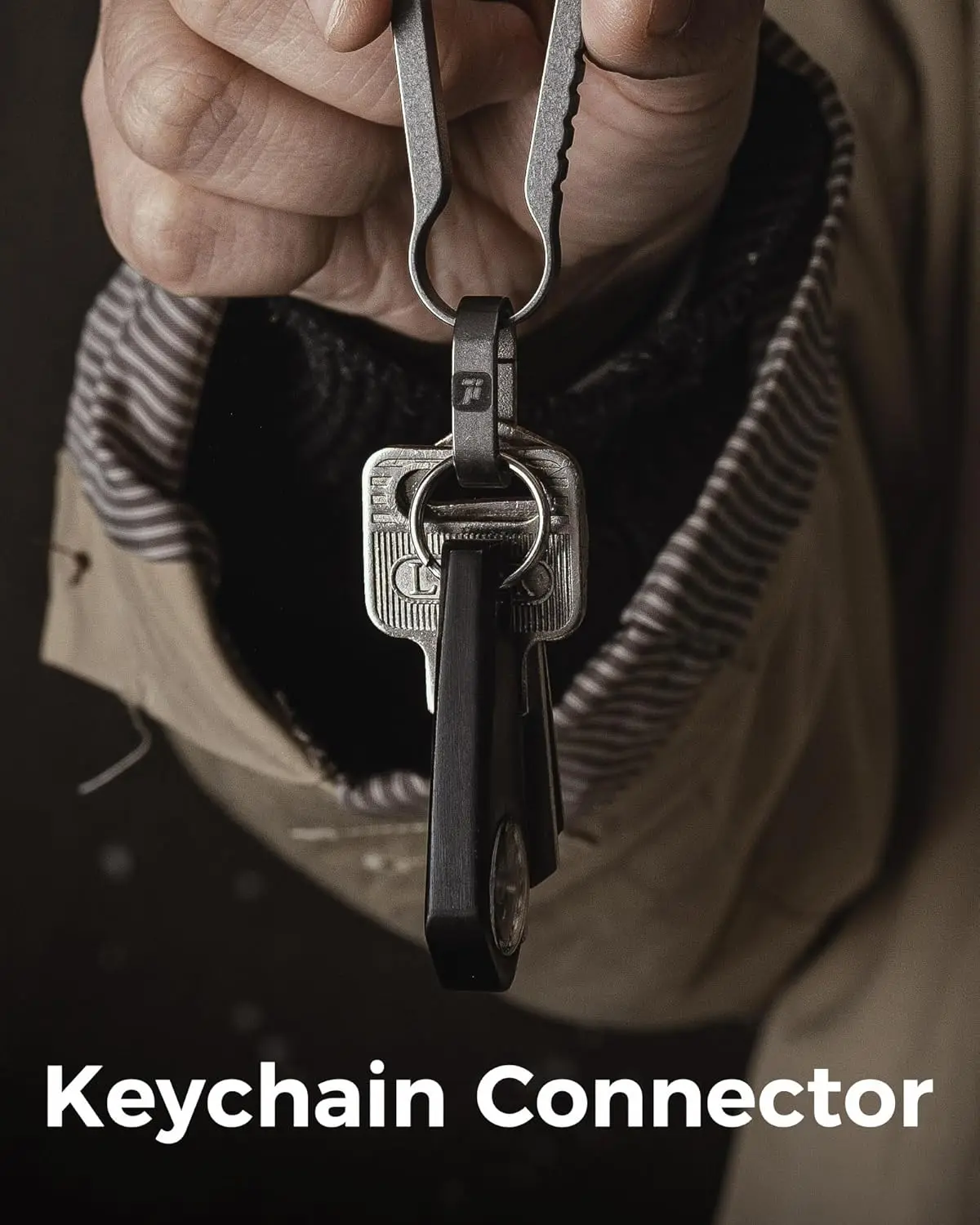 4 pcs small size titanium key ring, Titanium Key Chain Rings for Home Car Keys Organization 5