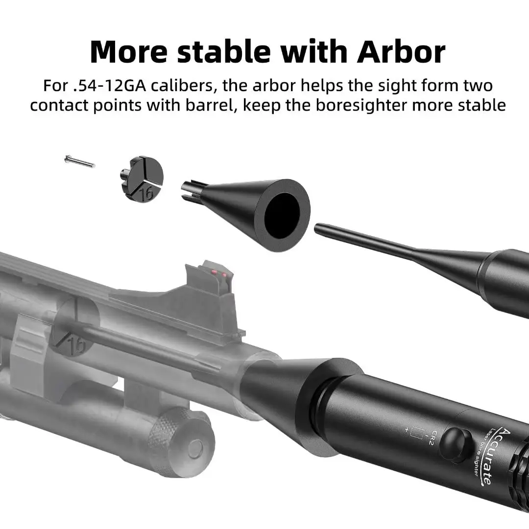 Bore Sight Kit .17 to 12GA Caliber Rifles Pistols Green Laser Sight Boresighter Rifle Pistol Tactical Training Gun laser sight laser bore sight