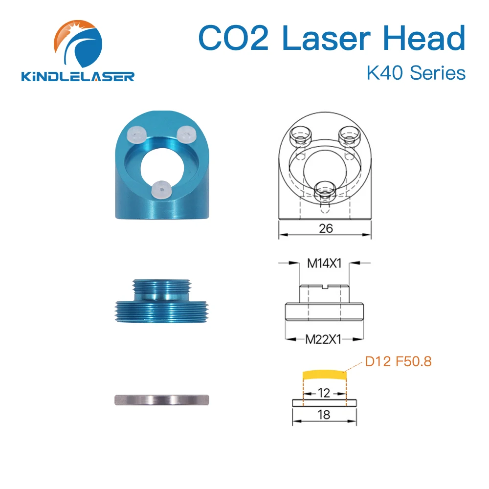 Рисунок 4 - Лазерная головка KINDLELASER CO2 для серии K40