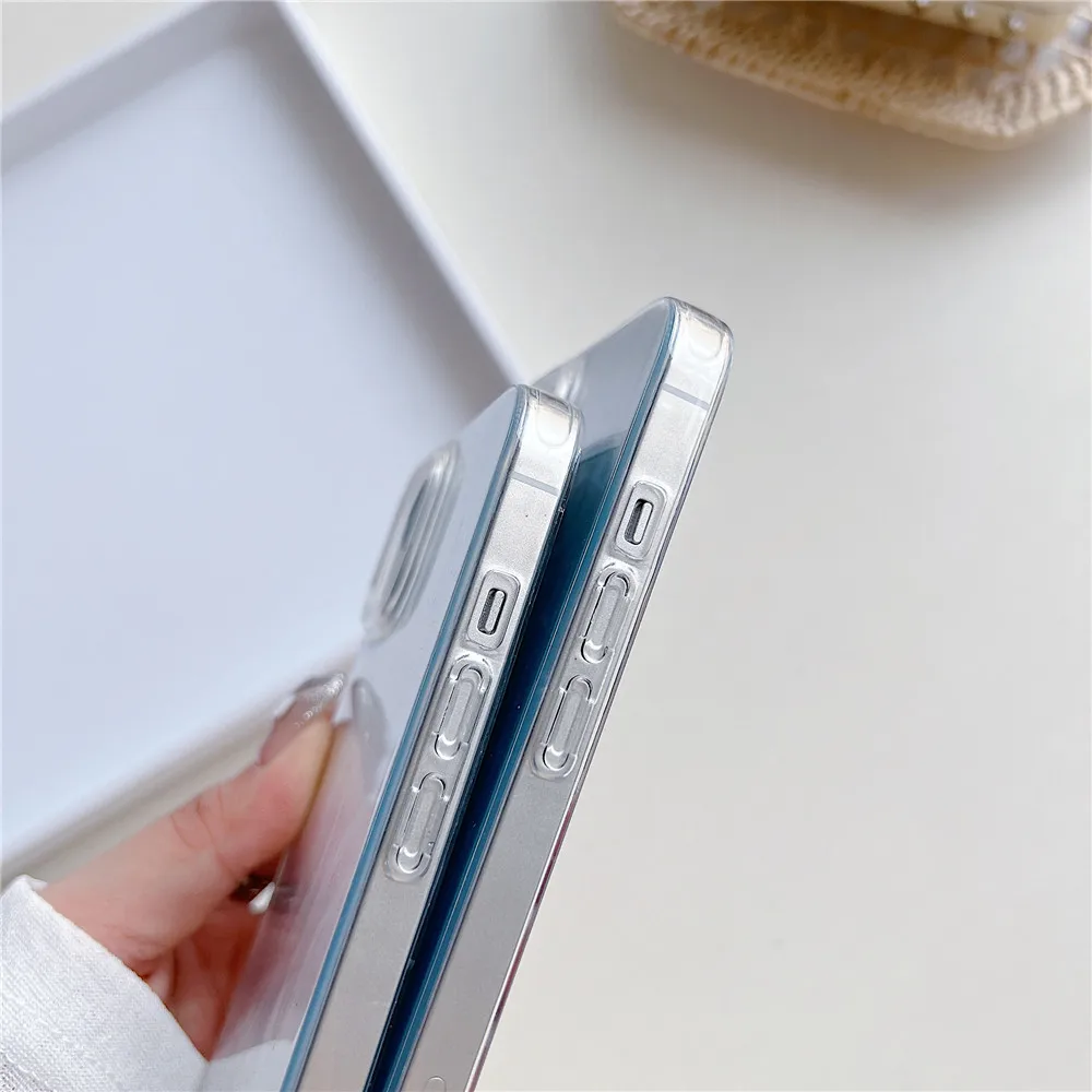 Luxury Camlet Laser Shockproof Soft Silicone Phone Case