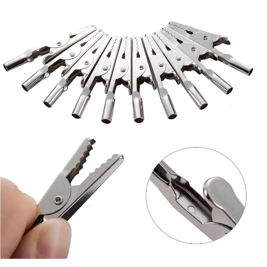 Alligator Clips Electric Test Clamp Test Probes 10PCS/Set