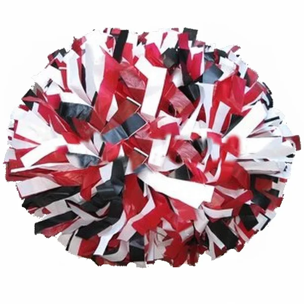Cheerleader Pompoms for Sports, Three-Color, PE Cheerleading Supplies, High Quality, Color Can Free Combination, 6 ", 10Pcs
