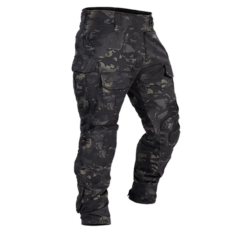 Men Combat Pants With Knee Pads Tactical Cargo Sport Trousers Camouflage Multicam Trekking Hunting Clothes（Not knee pads） 6
