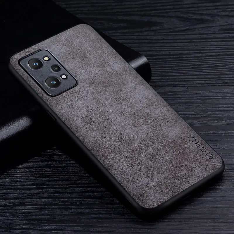 Premium PU Leather Scratch-Resistant Solid Color Phone Case