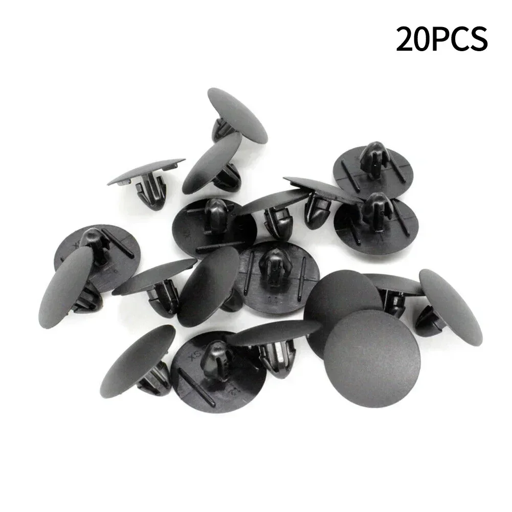 Part Clip 12mm 20pcs 25mm Diameter 90467-A0003 Black For Scion For Toyota Hood Insulator Insulation Pad Durable