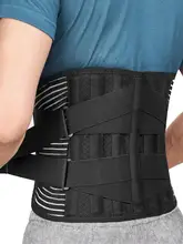  Lower Back Brace with 6 Stays Anti-skid Orthopedic lumbar Support Breathable Waist Support Belt for Men Women Gym Pain Relief 