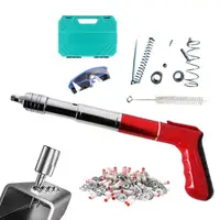 Air Nailer Compact Brad Nailer Manual Nail Machine With 100 Nails 5 Gears Fastening Tool For Red Brick Walls Concrete Walls And 1