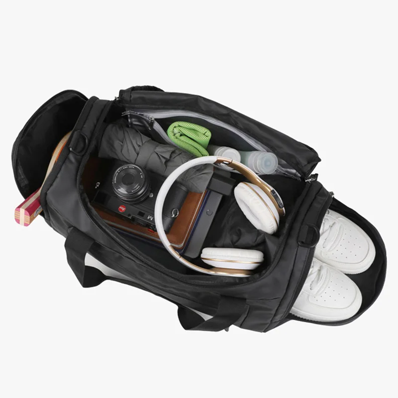 Men's Travel Bag Outdoor Fitness HandBags Business Large Capacity Oxford Sports Luggage Shoe Storage Dry Wet Separation Bags Y9A