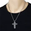 Pope Francis Papal Pectoral Cross the Good Shepherd Stainless Steel Pendant Necklace Catholic Religious Jewelry 4