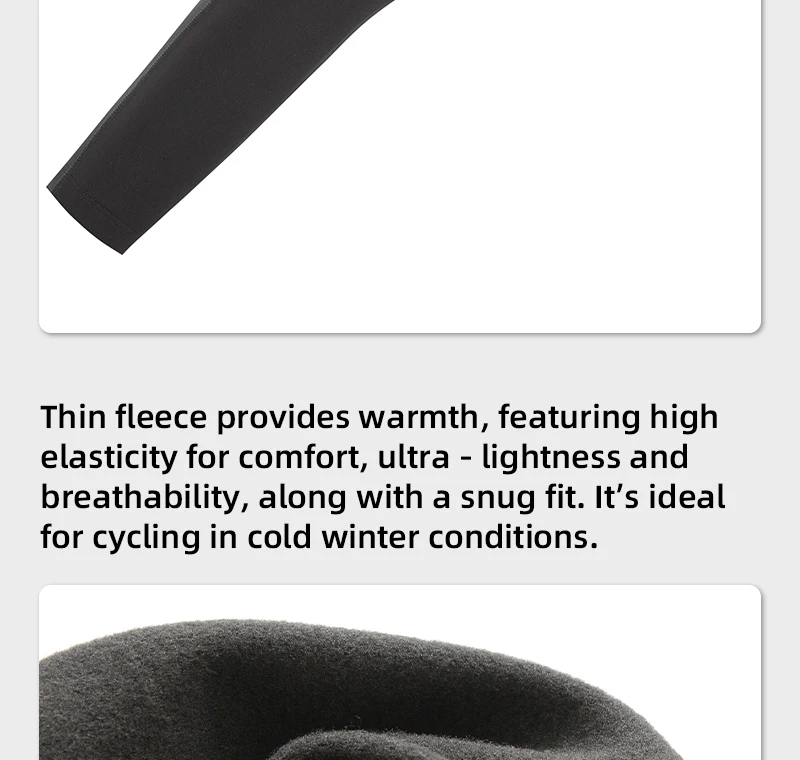 YKYWBIKE Radfahren Armstulpen Winter Warm Fleece 10-20 ° C Outdoor Sports Armstulpen Fahrrad Armschutz Rennrad Ärmel – Detail 9