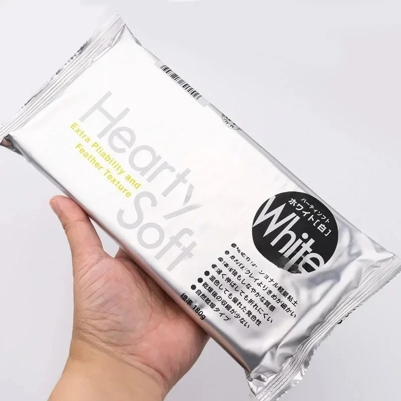 180g 화이트 일본 점토 헤어티 소프트 경량 점토 DIY 수제 공예 꽃 귀걸이 쥬얼리 인형 장난감 장식 재료