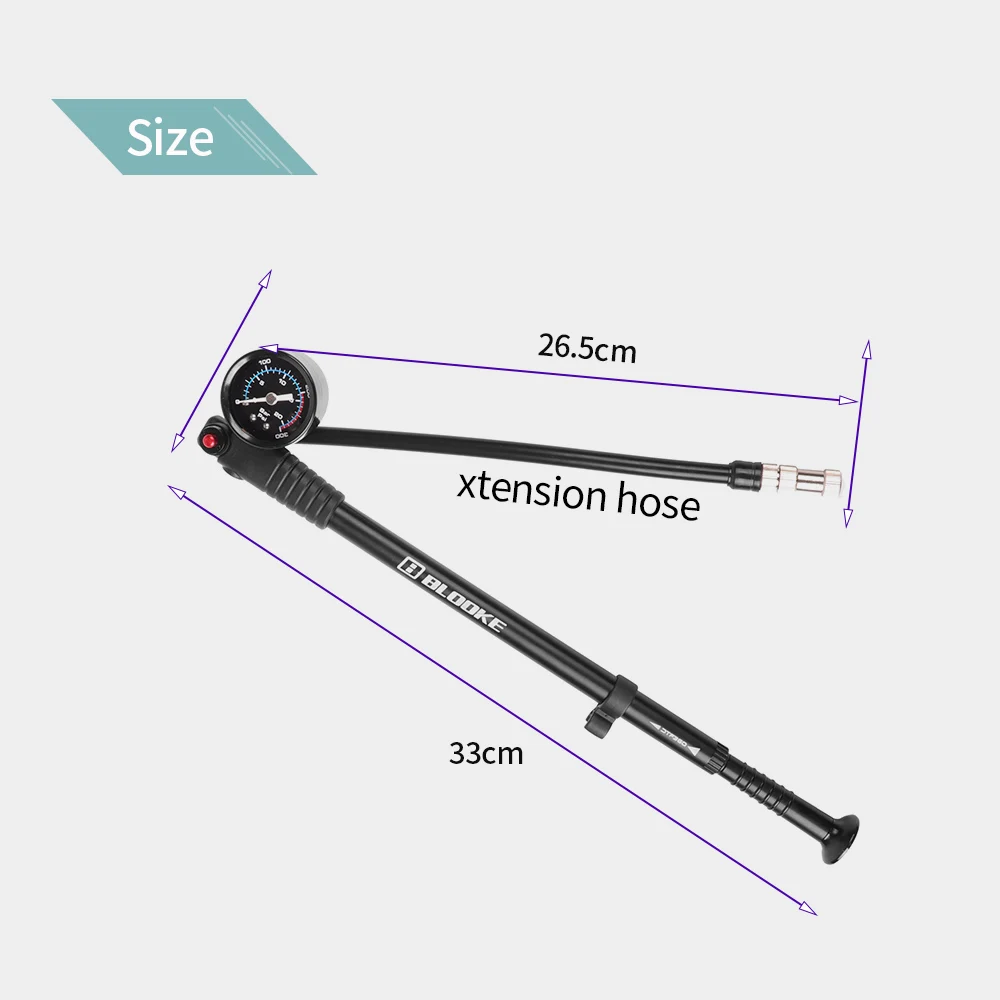 High Pressure Shock Pump, (300 PSI Max) for Fork & Rear Suspension, Le – Ruida Cycling