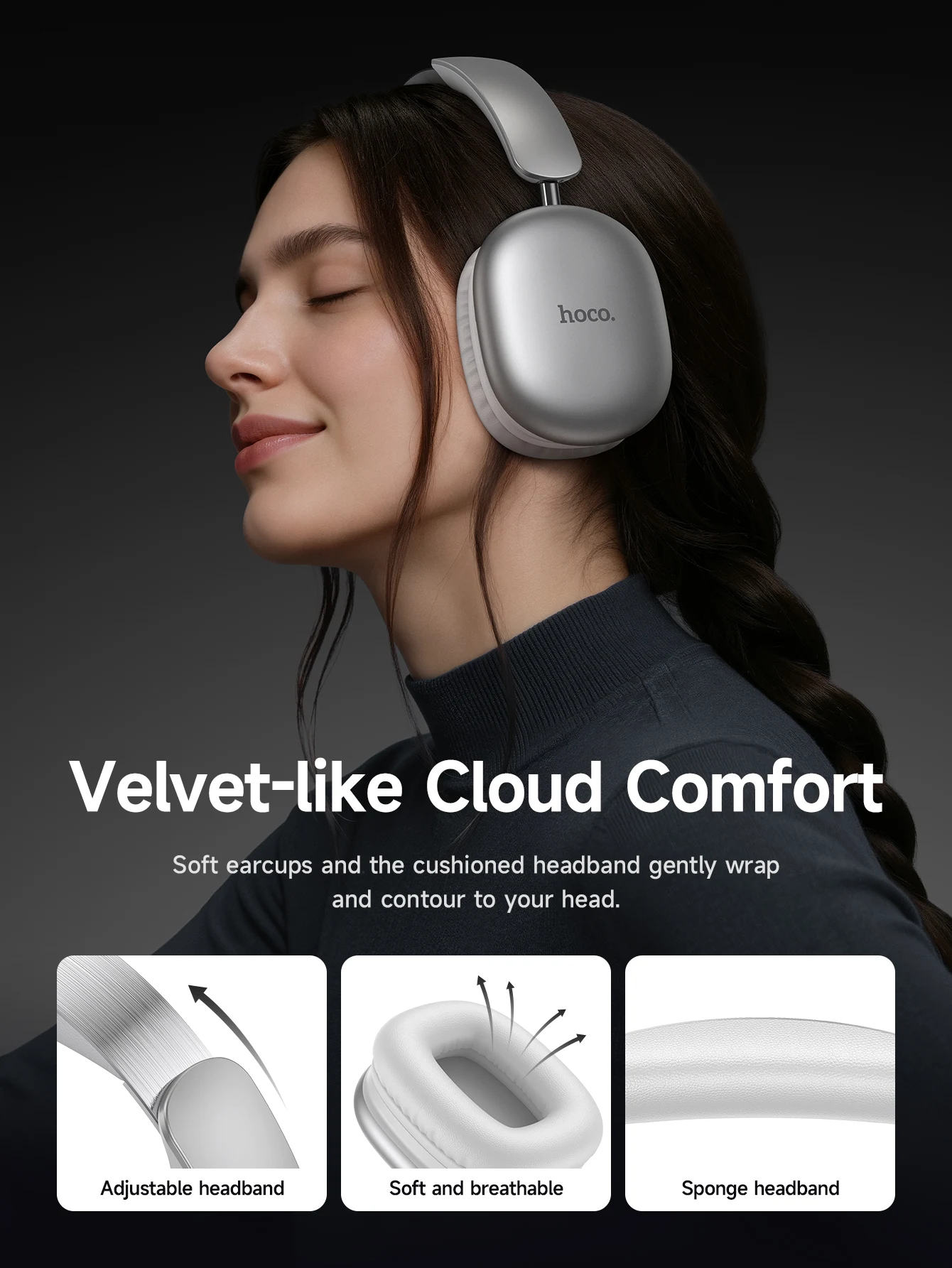 HOCO W73 HiFi Wireless Headphones