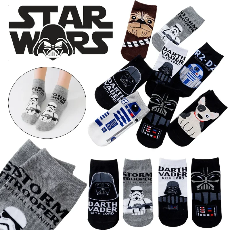 Calzini Serie Star Wars Moda Cotone Anime Calzino Corto Coppie Di Cartoni Animati Calzini Cosplay Calze Comode Traspiranti Casuali