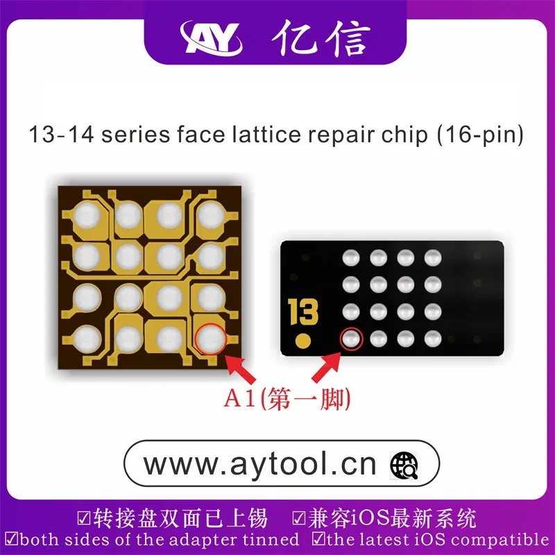 AY A108 Face ID/Battery repair programmer Dot Matrix Cable IC For