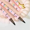 4 Colors Eyebrow Pen Waterproof 4 Fork Tip Eyebrow Tattoo Pencil Cosmetic Long Lasting Natural Dark Brown Liquid Eye Brow Pencil 6