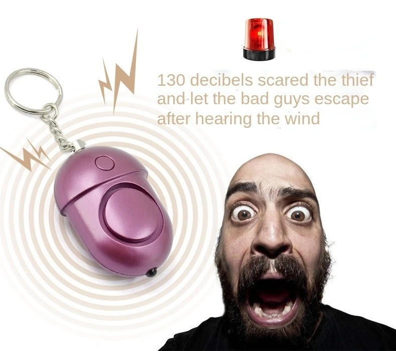 

Self Defense Alarm 130dB Security Protect Alert Scream Loud Emergency Alarm Keychain Personal Safety For Women Child Elder Girl