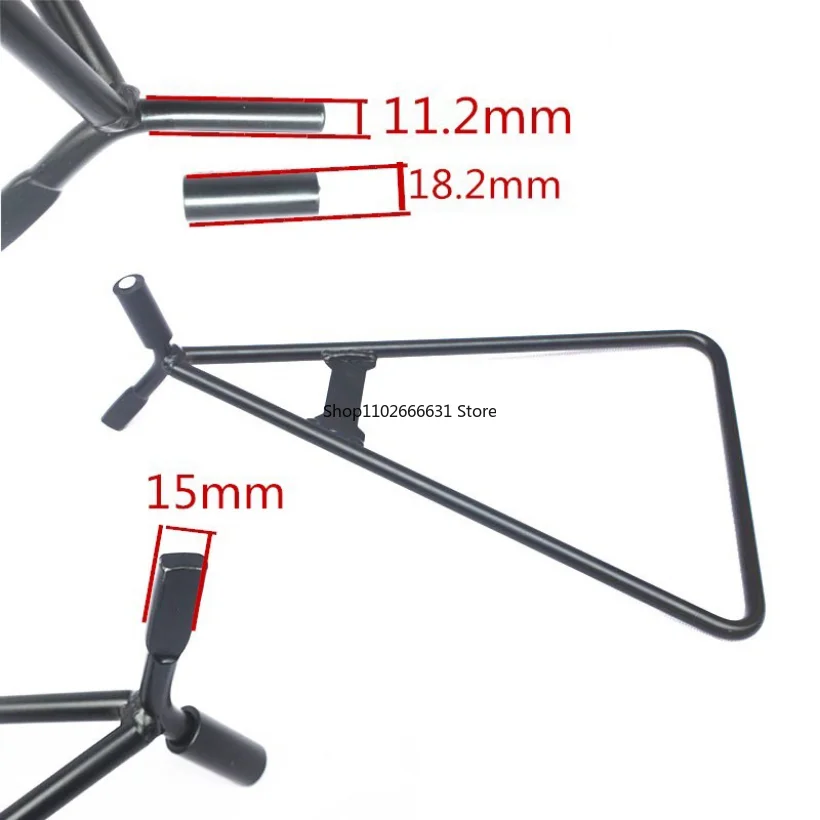 Motorcycle Side Stand, Steel Alloy Universal Triangle Stand Kickstand Automotive Accessory For Motorcycle Motocross Dirt Bike