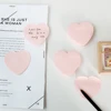 100Sheets/Set heart shape Memo Pad Creative Adhesive pink Color Note Paper Tearable DIY Scrapbook Paper Students 4
