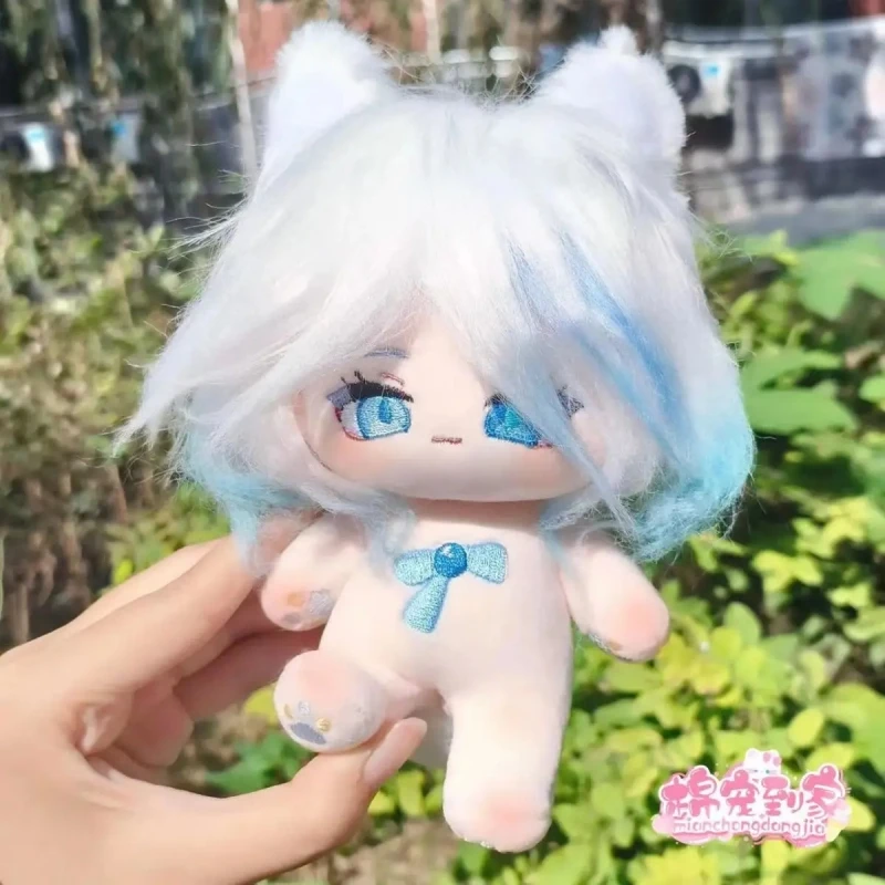 Anime Game Genshin Impact Furina 20cm Nude Body Plush Doll Toys Soft Stuffed Plushie a6123 anime genshin impact furina diary school notebook paper agenda schedule planner sketchbook gift for kids notebooks 1949