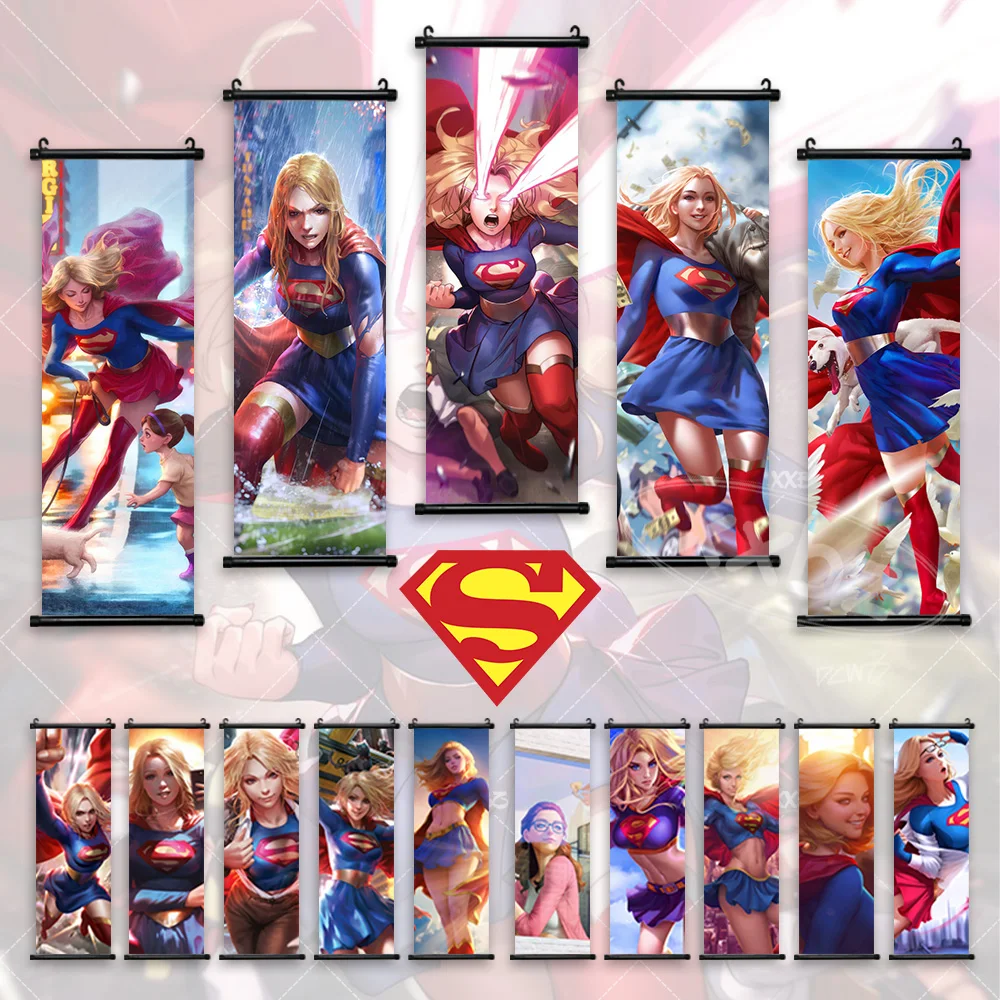 Supergirl Canvas Poster Kara Danvers Home Decor Guardian Wall Art Sentinel Painting Hanging Martian Manhunter Scroll Picture