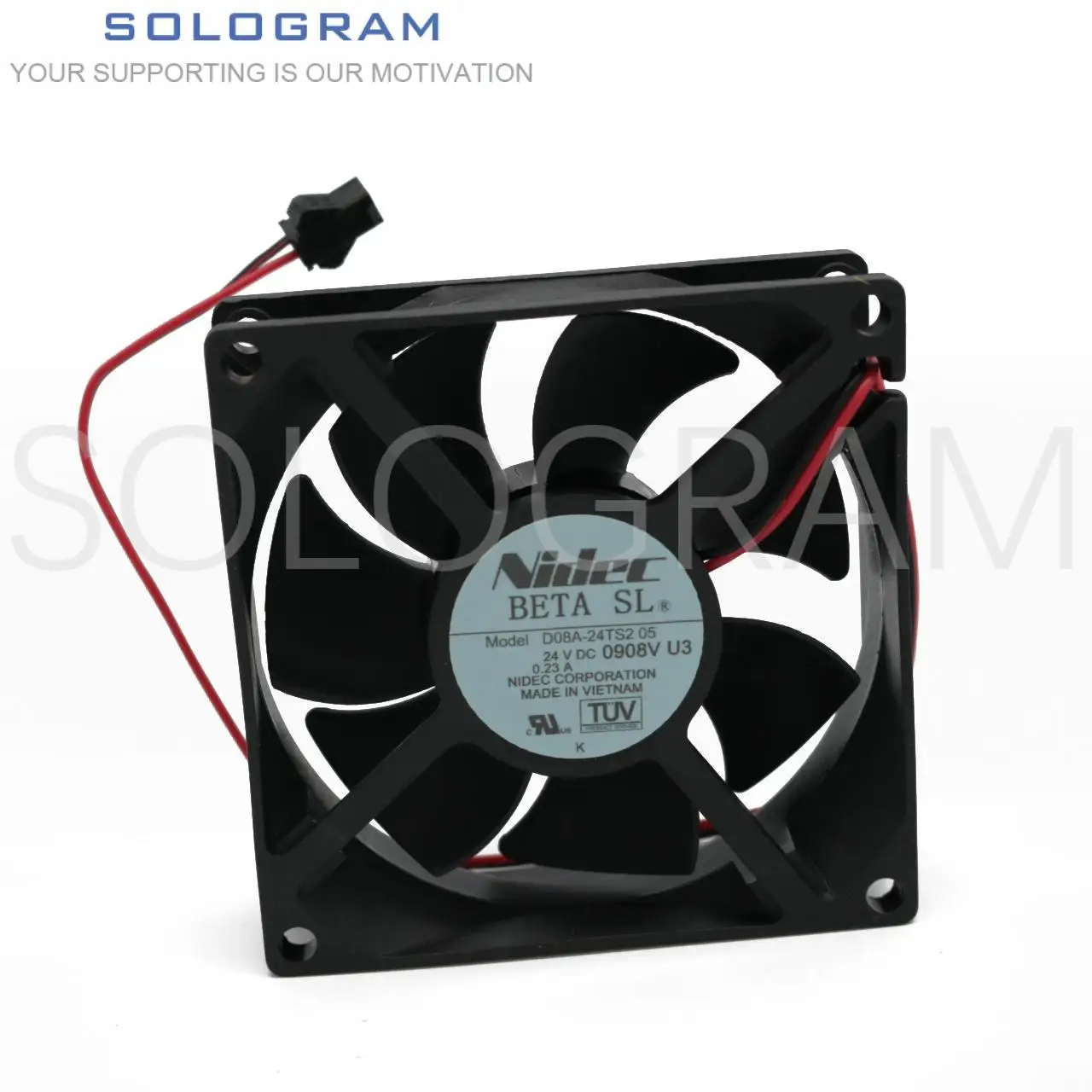 1pcs Nidec 8025 D08A-24TS2 01 2-wire 24V 0.23A 8CM Inverter Cooling Fan 