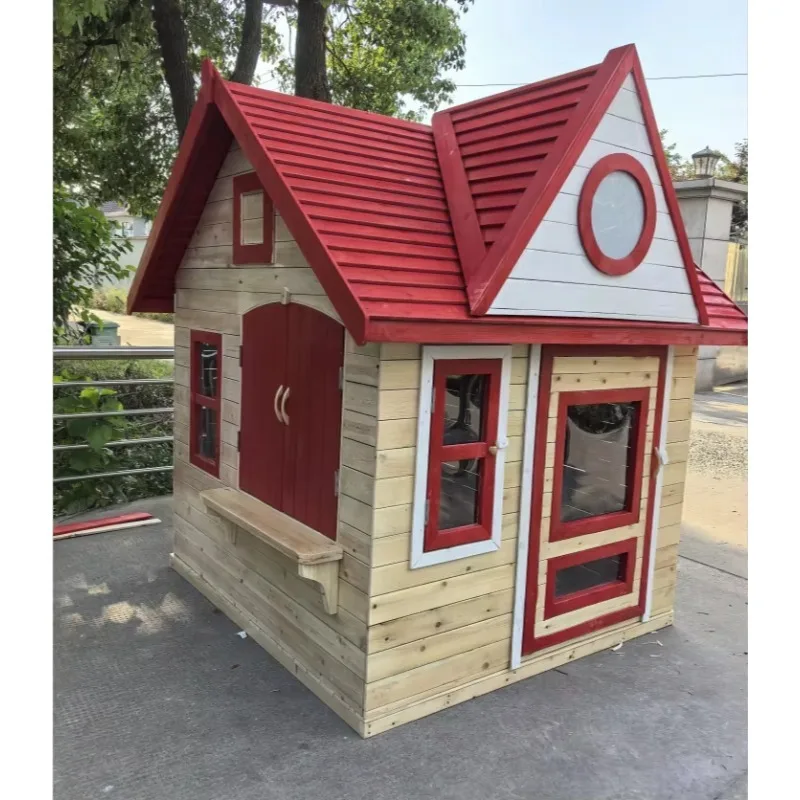 รูปสินค้า บ้านเล่นกลางแจ้ง หุ่นยนต์เคลื่อนไหว สนามเด็กเล่นสวนหลังบ้าน