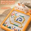 Rabbit Magnetic Drawing Board Carrot Magnet Pen Kids Reusable Drawing Toys Baby Beads Painting Doodle Sketch Pad Children Gift 2