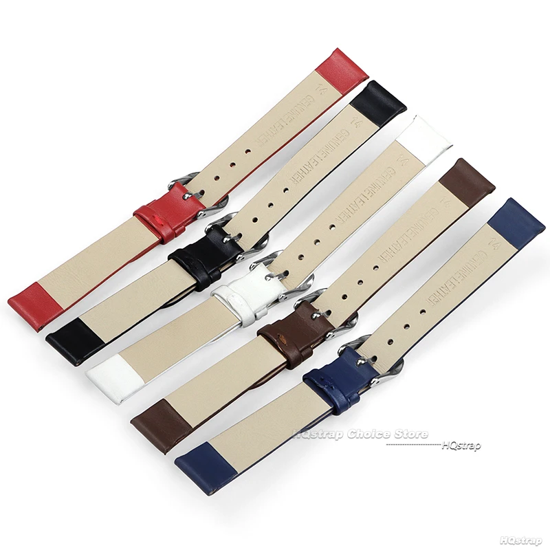 Elegant Women's Genuine Leather Watch Bracelet - Slim Design, Various Sizes Available