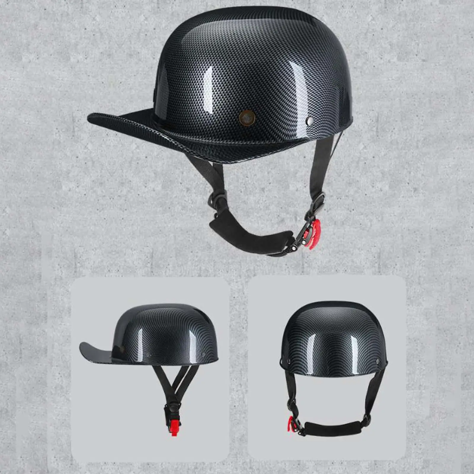Retro Motorcycle ATV Helmet Open Face Helmet Strong and Drop Resistant Half Helmet for Head Circumference 58-60cm