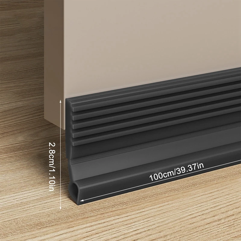 Description Picture 2 of itemWindproof Dust Door Bottom Sealing Strip Stopper Guard Rain Weatherstrip Noise Reduction Insulator Sealer Home Hardware
