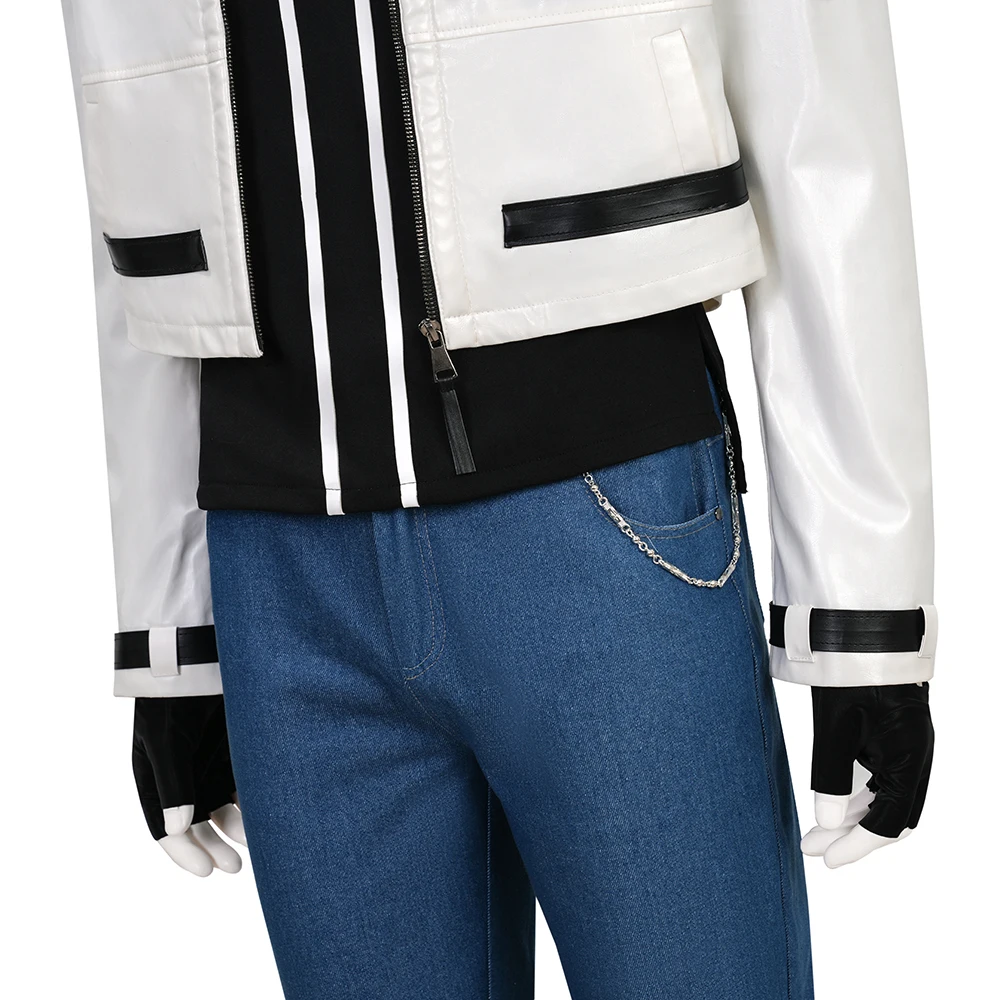 The King of Fighters-Inspired Kyo Kusanagi Martial Arts Uniform Cosplay Costume for Men