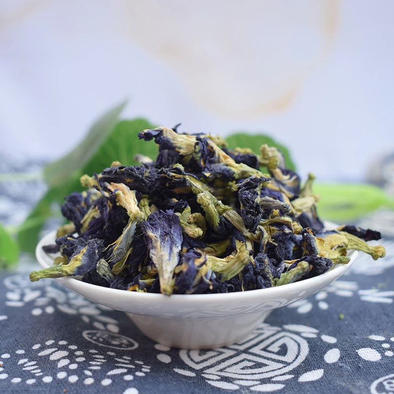 Clitoria Ternatea Tea Blue Butterfly Dried Pea tea Dried Clitoria kordofan pea flower Thailand 500g/1500g/bag blue butterfly pea flower tea liver nourishing tea