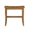 Bracken Bathroom Stool with Shelf, 18" Seat Height, 3
