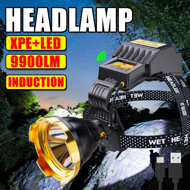 

Фонарь Яркий водонепроницаемый для кемпинга и рыбалки, 800 Вт