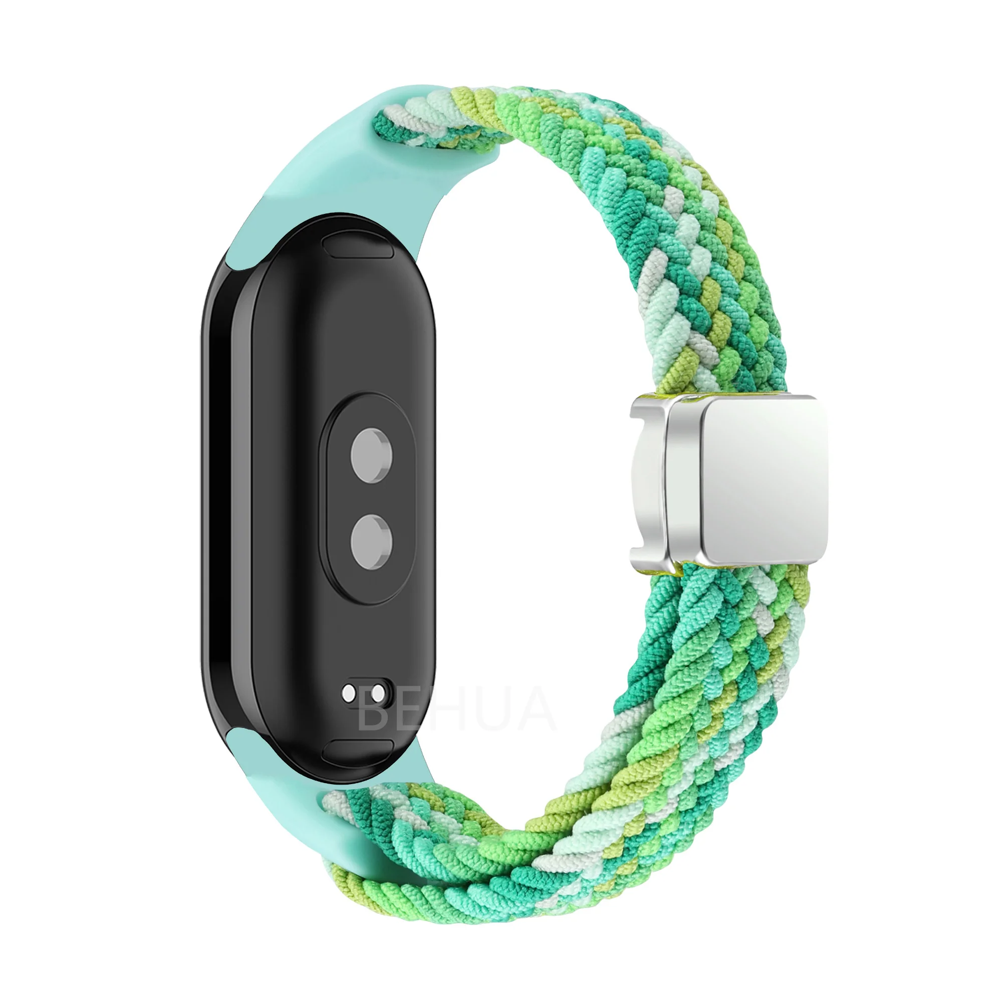 Braided Nylon Elastic Weave Smart Watch Band Strap in Multicolor