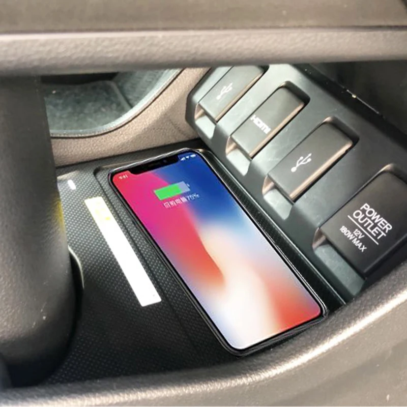 

Car wireless charger for Honda HRV XRV Vezel 2015 2016 2017 2018 2019 15W fast phone charger charging pad panel phone holder
