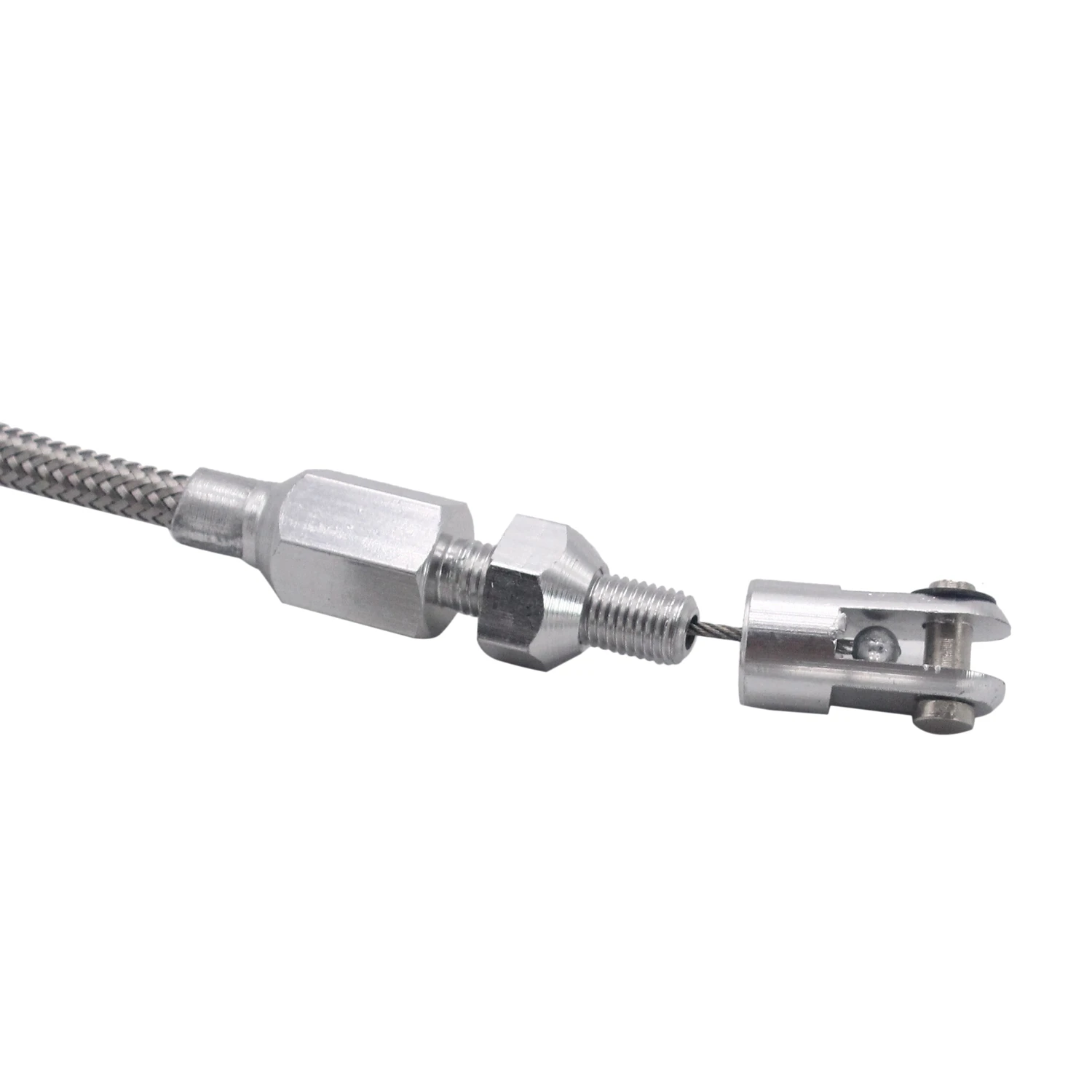 24 Inch Throttle Cable Braided Stainless Steel Universal Accelerator for Mopar Ford GM Chevrolet