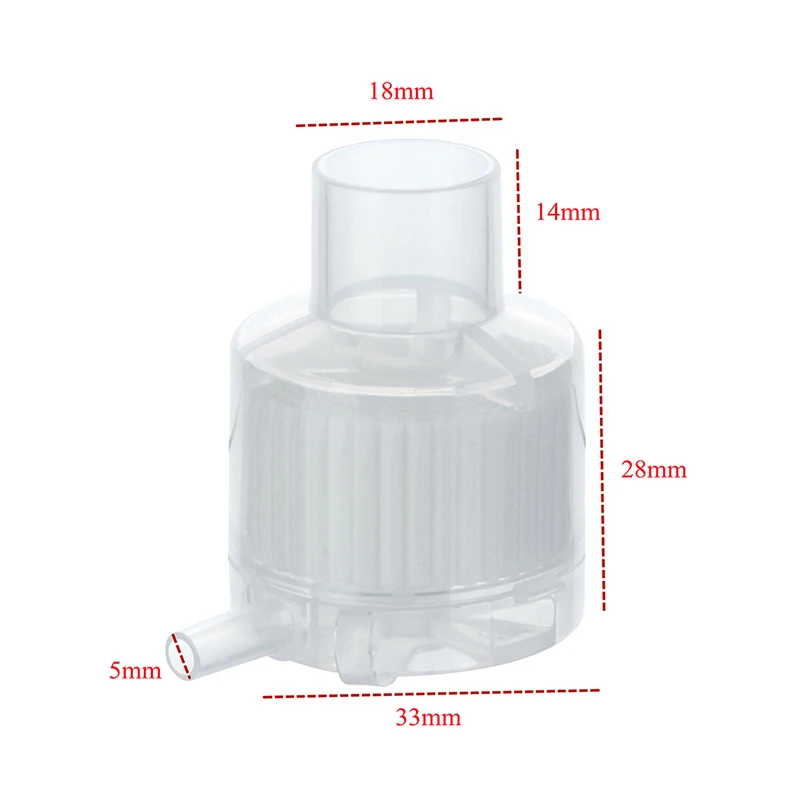 1/2/3/4 Pcs Medical Disposable Artificial Nose With Oxygen Input Port Humidification Tracheostomy Vent Heat Moisture Exchangers