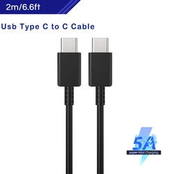High - Power Fast Charging Type C Car Charger with USB A Port and 60W PD Support - 2m 5A c to c cable