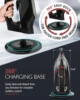 Cordless iron, 1500W cordless iron with steam - with 11.84 oz tank, with ceramic bottom plate and 3 temperature Settings 4