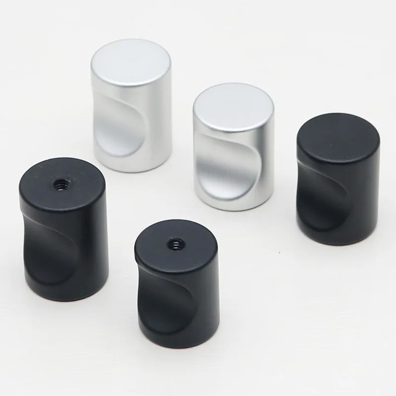 Drawer Wardrobe Cabinet Door Knobs and Pulls Modern Simple Round Thumb Handle furniture handles,kitchen door handles
