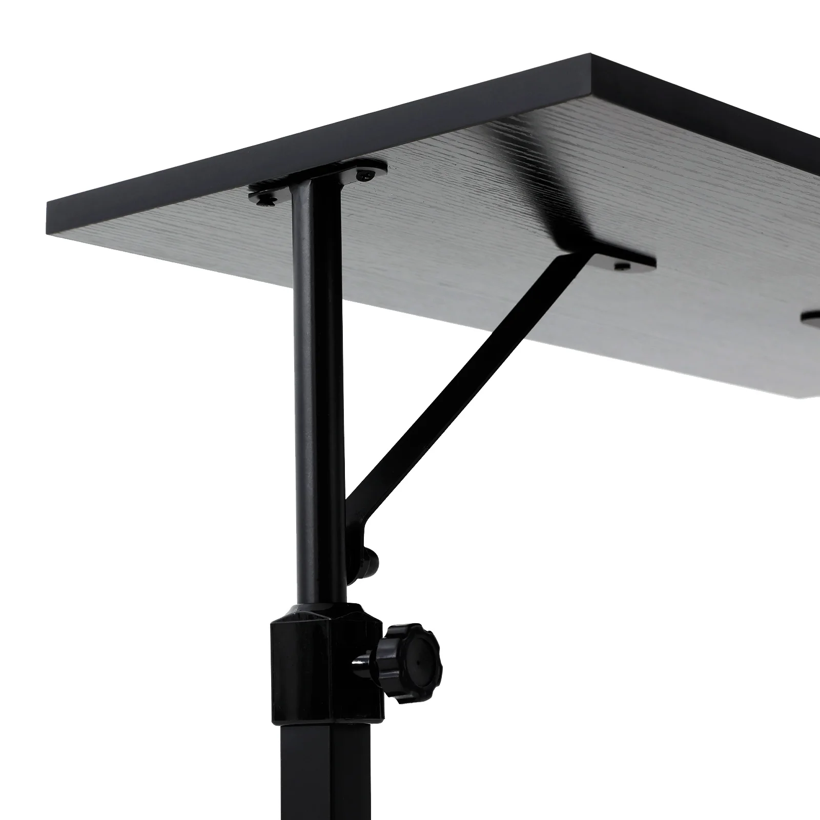 Indoor-Cycling-Trainingstisch mit Rollen, Fahrradtrainer, Laufband-Fitness-Schreibtisch, höhenverstellbar 91-123,5 cm, große Tischplatte 60*30 cm – Detail 9